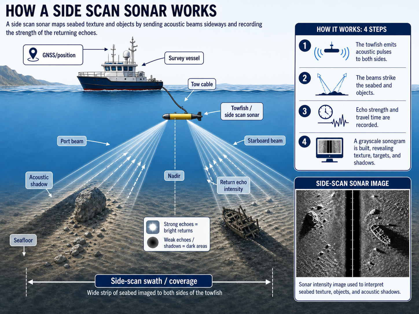 Side scan sonar survey