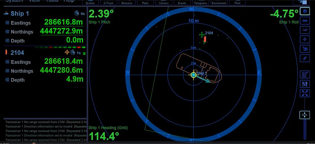 USBL underwater positioning system